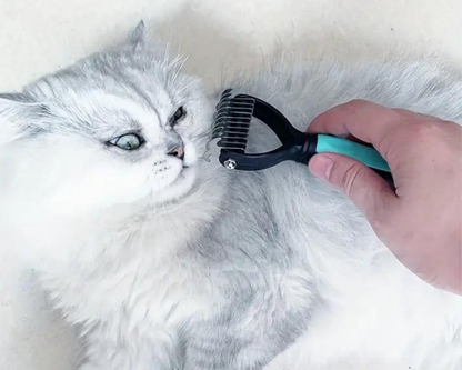 Peine de nudos de pelo de perro y gato