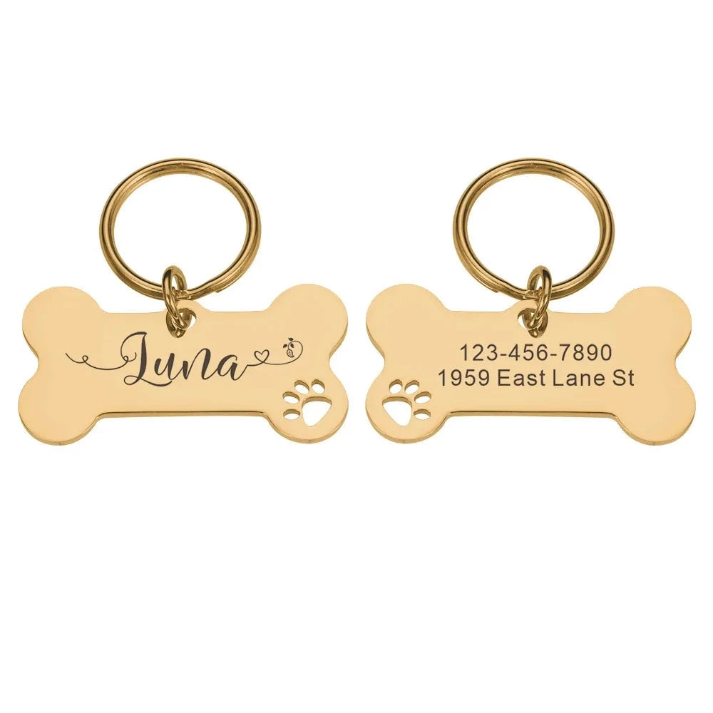 Placa identificativa para mascotas personalizada