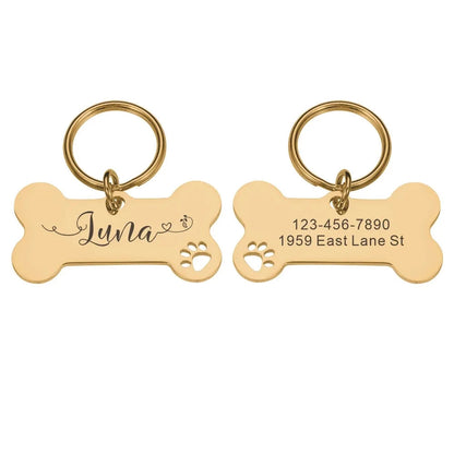 Placa identificativa para mascotas personalizada