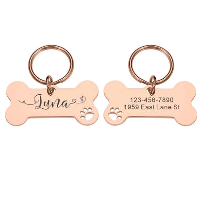 Placa identificativa para mascotas personalizada