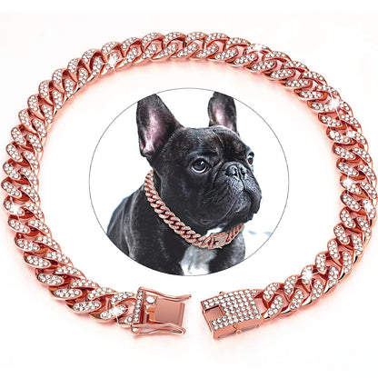 Collar de diamantes para perros y gatos